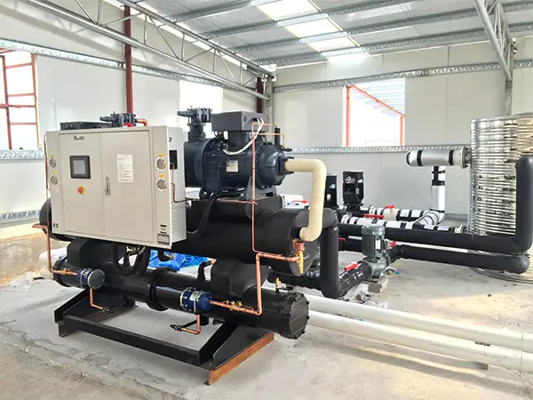 Central cold water system of an electroplating factory